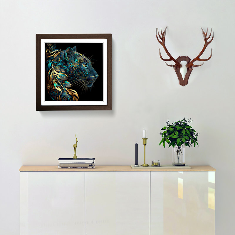 Panther - Framed Print, Walnut