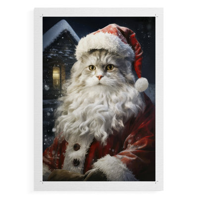 Père Noël II - impression sur toile seulement - NON CADRE