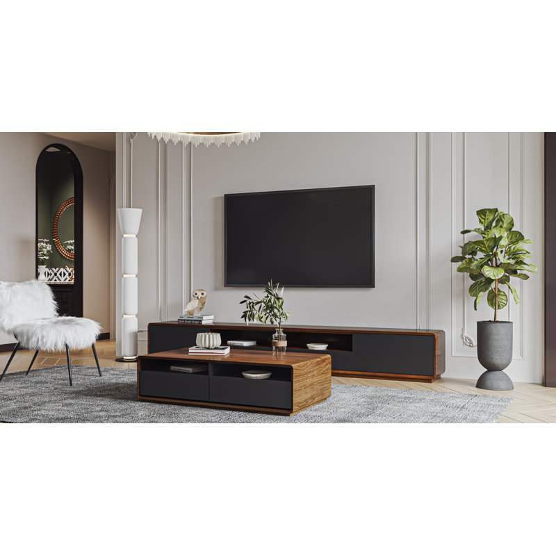  TV Stand for TVs up to 88", 94.5", Black