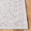 Tapis abstrait argent en laine / coton touffeté à la main Thionville-662117111