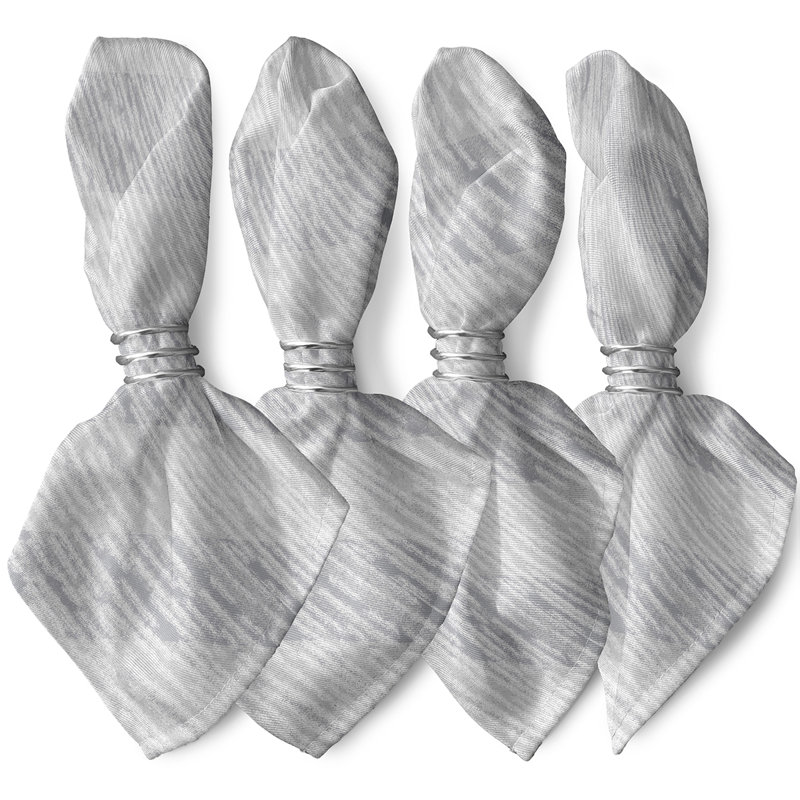 Ensemble de serviettes 4 pièces Odelina Raina, gris