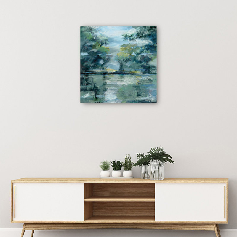Impression sur toile Lakeside Vista par Studio Arts, Toile tendue, H 20 po x l 20 po x P 1,5 po