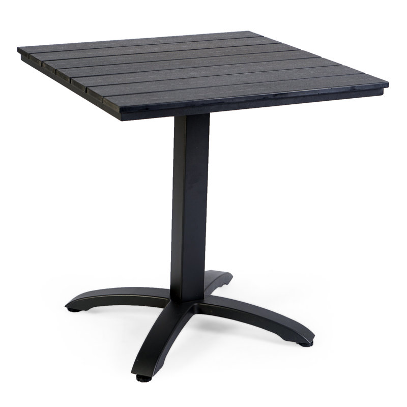 Kirk Square Metal Outdoor Dining Table , 27.5'' in. W 27.5'' in. D