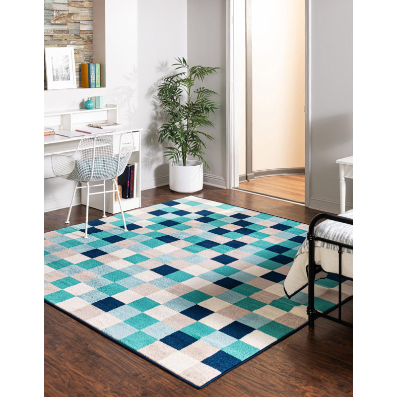 Analiese Geometric Indoor Rug, Square 7'10"