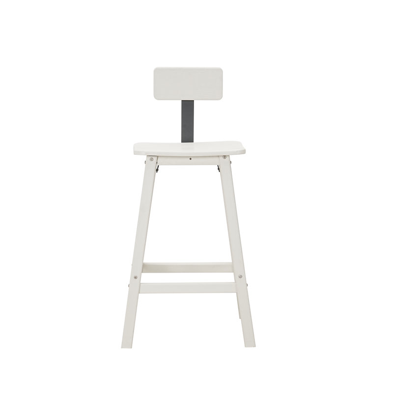 Tabouret de bar 28,74 po Pelemon, Blanc