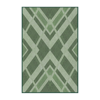 Tapis abstrait vert
