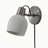 Petaluma Bone Porcelain Wall Sconce - Satin Nickel, Plug-in, Dimmer-123064026