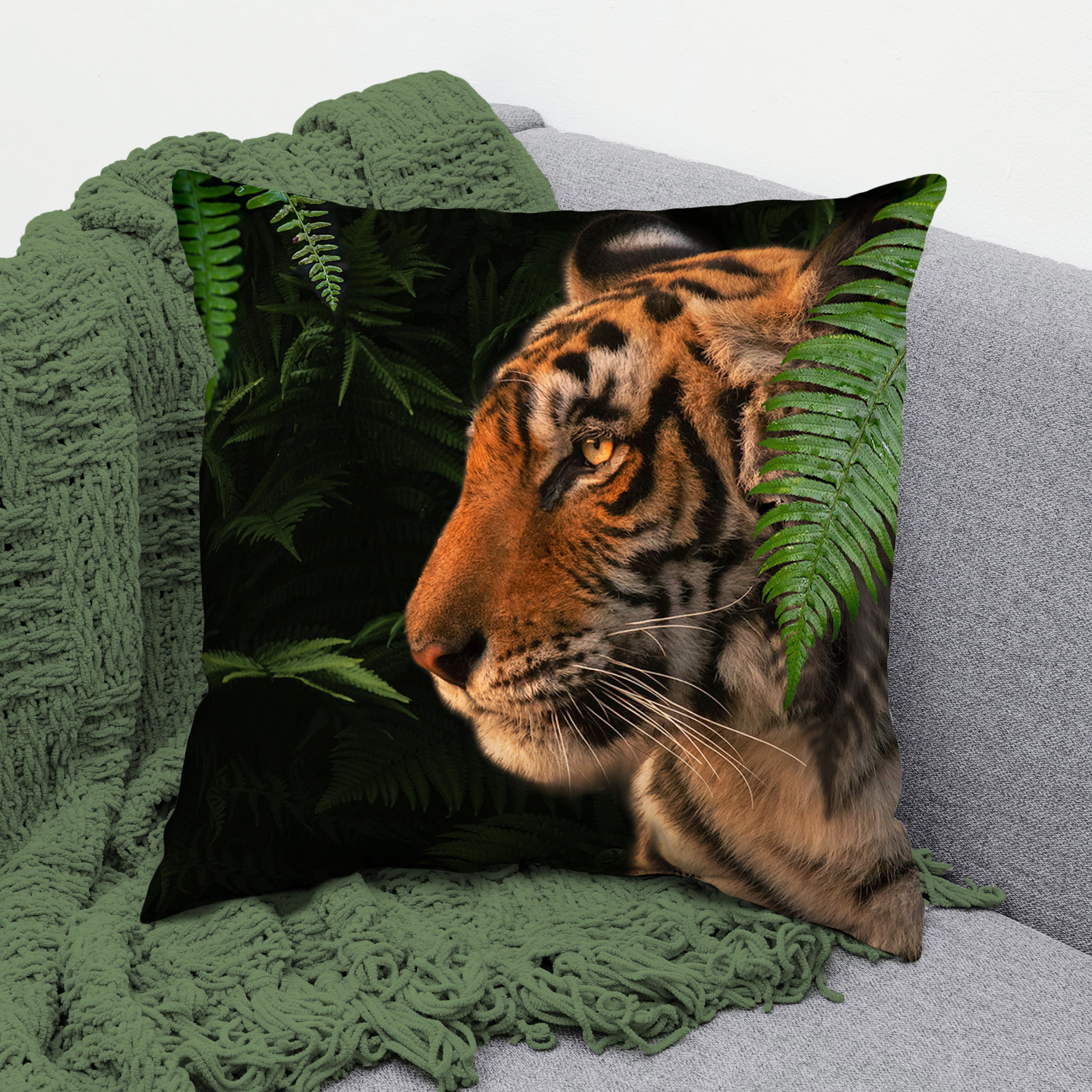 Tiger shop throw pillow