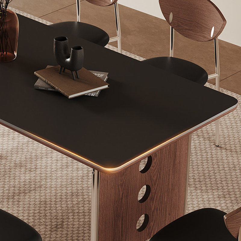 Table de salle à manger élégante et moderne, H 29,52 po x L 70,86 po x l 35,43 po