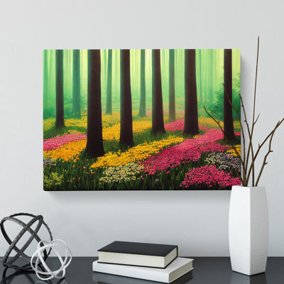 An Alluring Spring Forest - Wrapped Canvas
