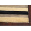 Tapis noir / beige en laine noué à la main de conception unique 3 pi 1 po x 4 pi 10 po New Age