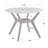 Oak Park Round with Solid Wood Base Dining Table