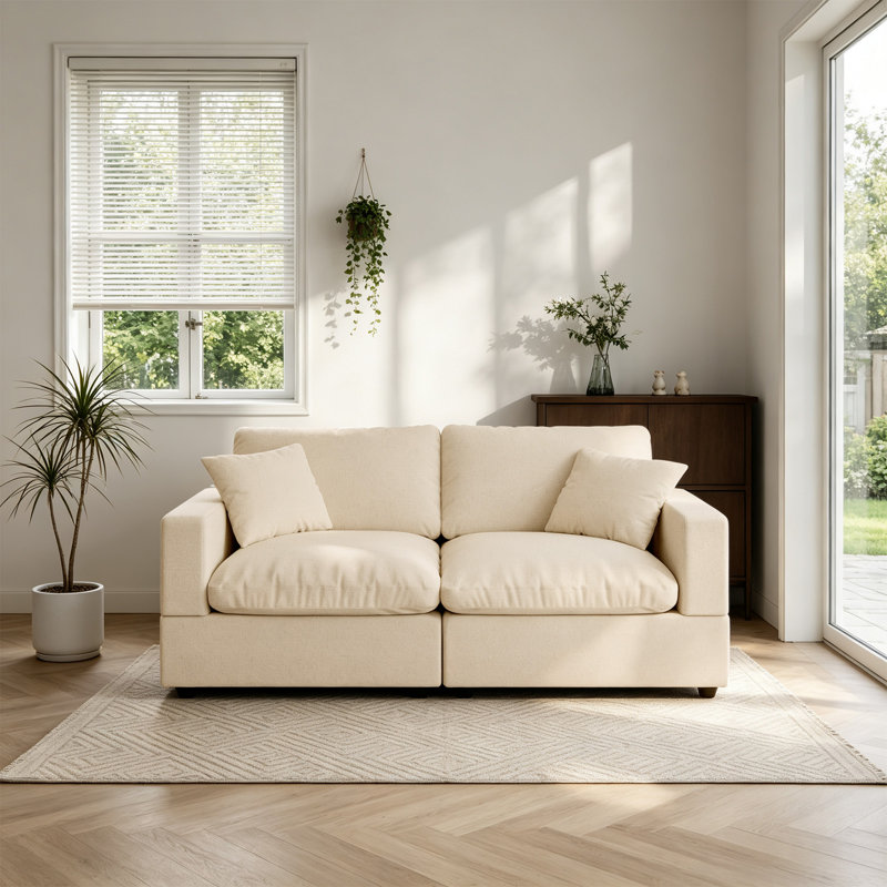  Canapé modulaire rembourré 67 po Janse, Kaki