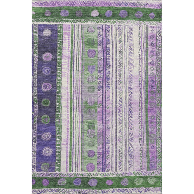 Premium Machine Washable Millbrook AMF1963 Stripes Rug