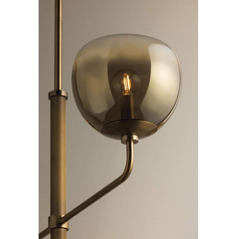 Troy Lighting August Chandelier in Patina Brass, 38.5" H x 59" W x 59" D, 4 Lights