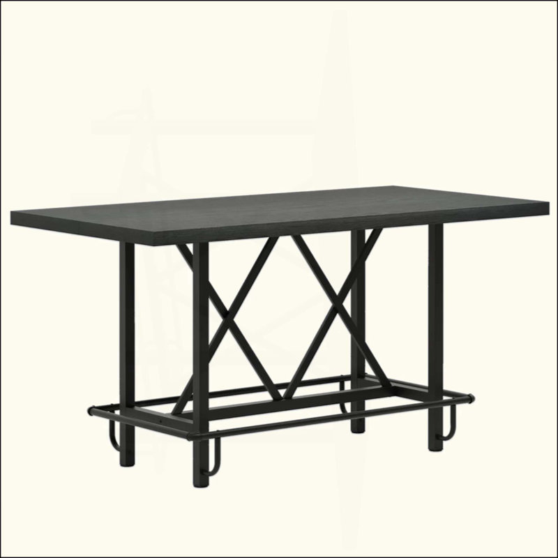 Bar Table,Dining Table,Rectangular Kitchen Table,Coffe Table, Black