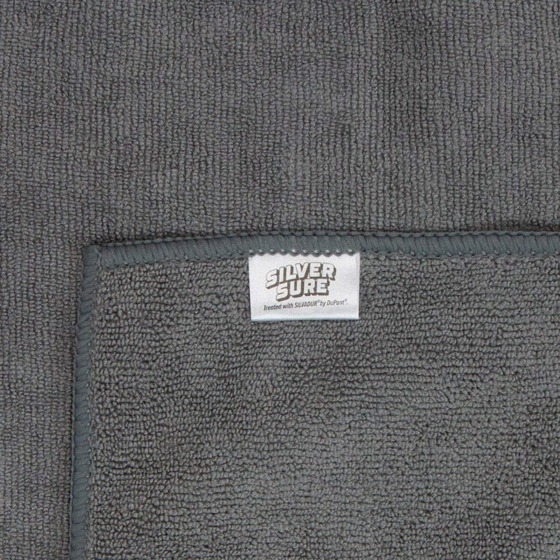 Chiffon de nettoyage antimicrobien SILVADUR (paquet de 12), Gris