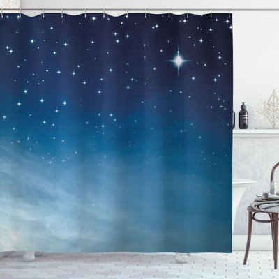 Shower Curtain with Hooks Included