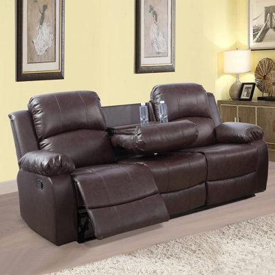 Canapé 3 places en PU et PVC