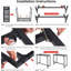 Table de bar pliante d'extérieur avec plateau en filet imperméable, table de patio portable-133044521