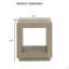 Table de bout carrée 1Pc