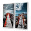 «Beach Pier Perspect Black», 2 pièces sur toile-600735750-600735751