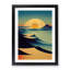 Abstract Mountain Sunset No.2 - Framed Print-153264687-153264686