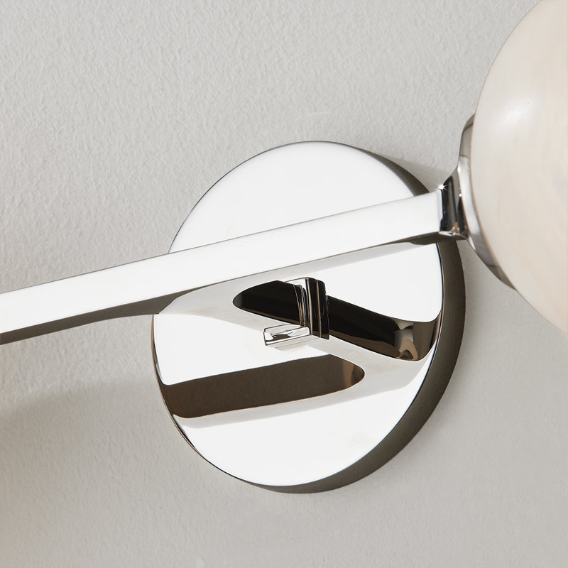 Melton 2 Light Wall Sconce, Polished Nickel