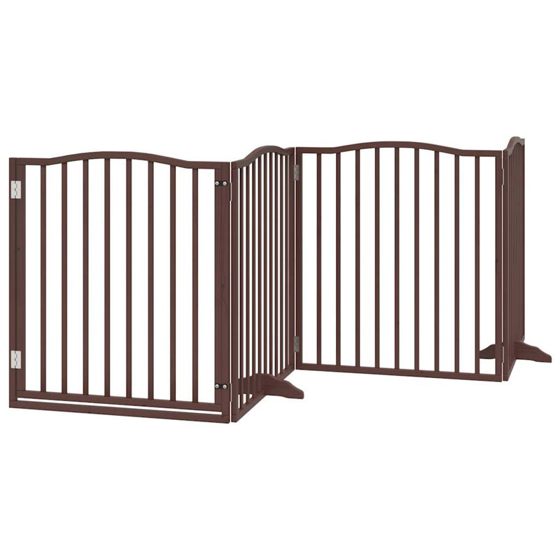Deance Solid Wood Dog House Door, 90cm H x 480cm W x 2cm D, Brown