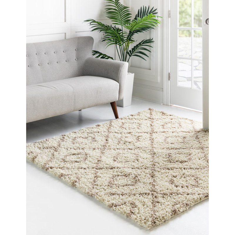 Geometric Indoor Rug, Square 7'10"