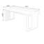 Bureau rectangulaire en bois massif noir-108772210