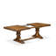 L'ensemble de table à manger 9 pièces comprend une table de cuisine rectangulaire et 8 chaises de salle à manger en tissu de lin gris, finition noyer antique-643662092-641880335-664182565