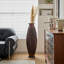 Grand vase de plancher en bambou tissé à la main de 39 pouces