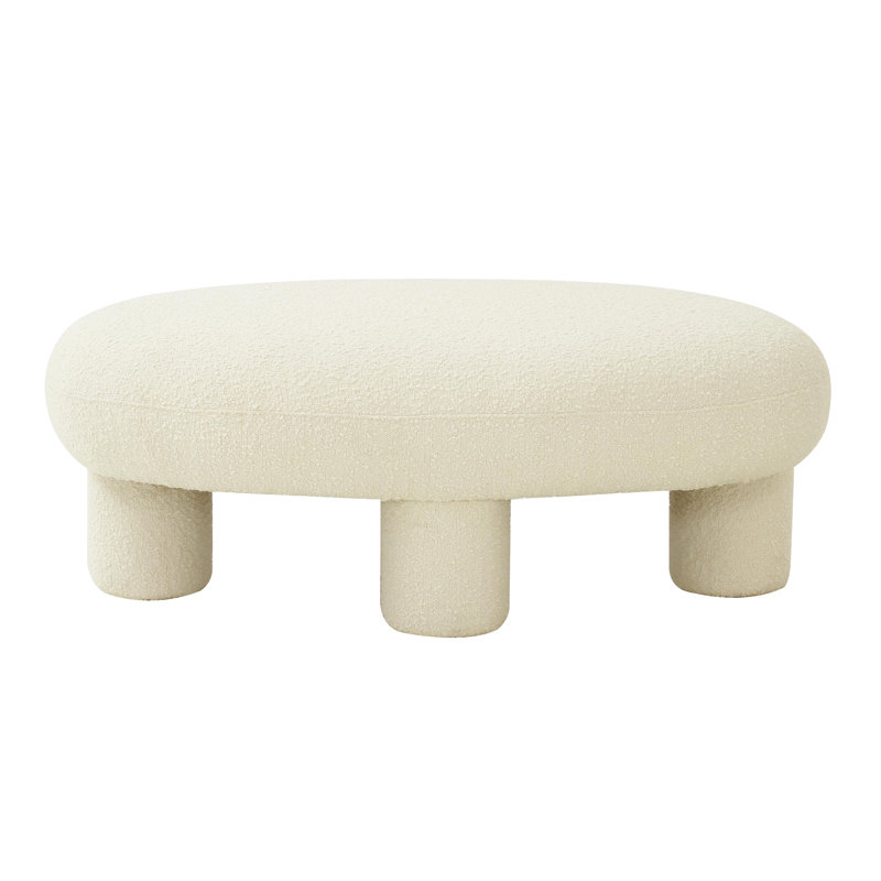 Discus Cream Ottoman