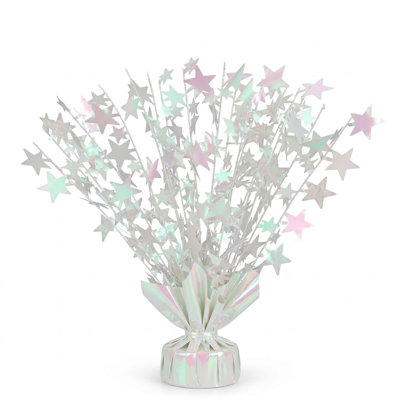PMU Starburst Balloon Centerpiece - Perfect Party Décor - 15in / 7.34cm Prismatic (1/pkg) Pkg/1