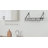 Wall Mounted Pot Rack Kitchen 24 Inch Hanging Storage Organizer Wall Shelf with Hooks Matte Black