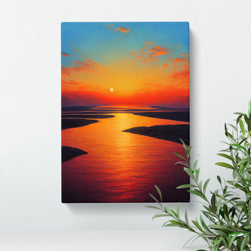 An Evocative Sunset - Wrapped Canvas, 60cm H x 40cm W x 3cm D
