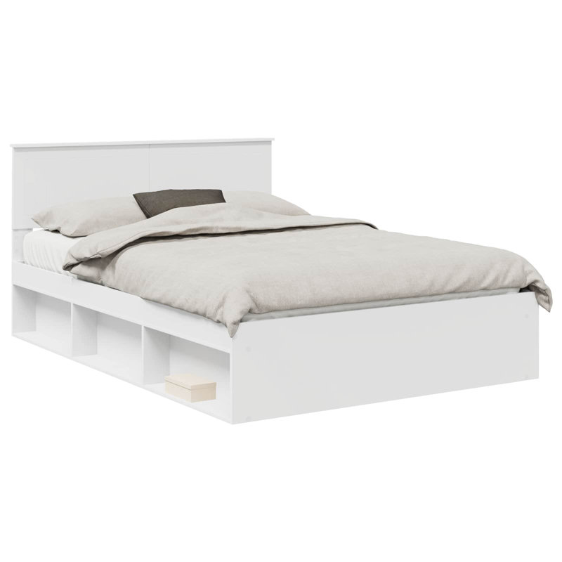 Solid Wood Bed, Single (3'), White