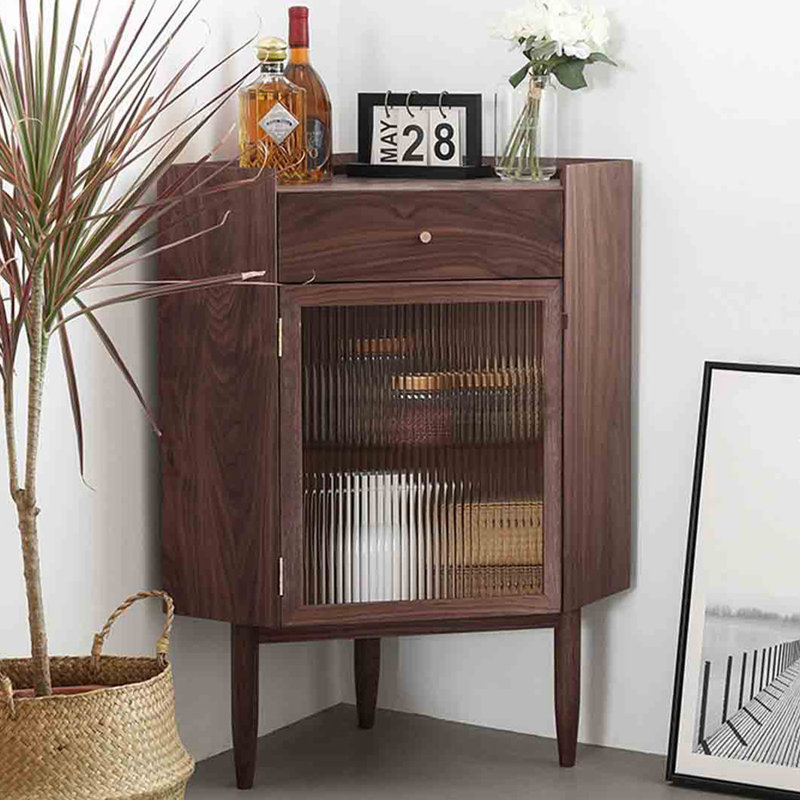 Armoire d'appoint moderne et multifonctionnelle, Brun