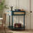 Elegant Semi-circle Entryway Console Table with 2 Rattan Storage Cabinet,Boho Half Moon End Table – Handwoven Rattan Doors + Curved Design – 2-Drawer Entryway Console w/Bottom Shelf-1574580702