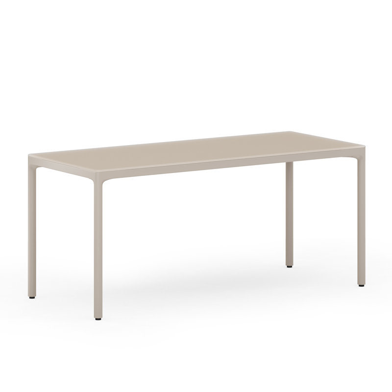 Luma Office - Stationary Desk - 48" x 24" - Black, 29" H x 66" W x 28" D, Dune
