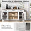 Buffet 55 "avec 3 tiroirs, tablettes et tablettes réglables-114241434