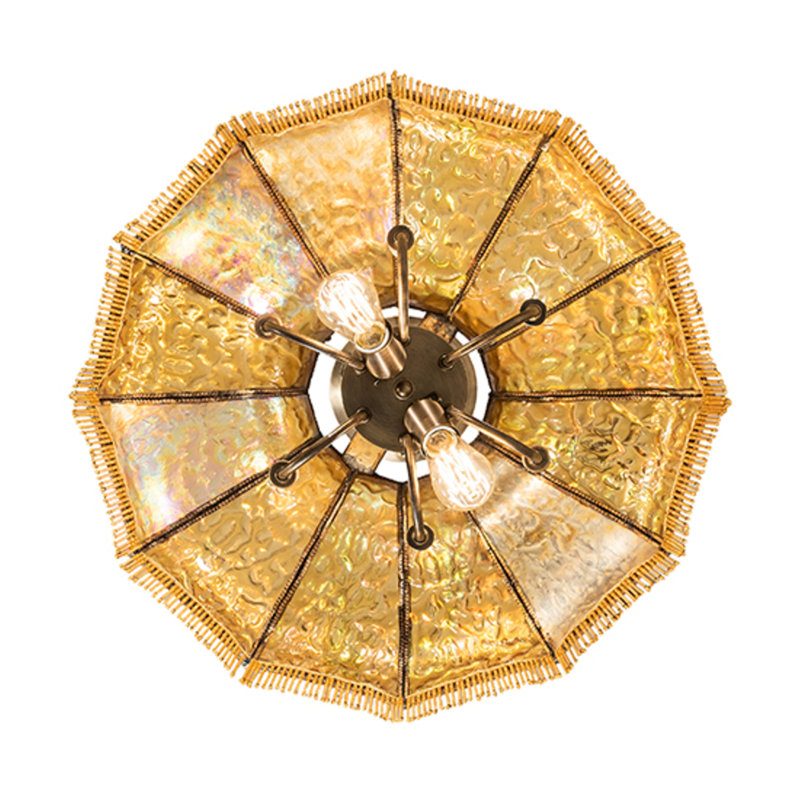 Frederick 11 - Light Pendant, Iridized Amber