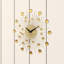 Sunburst Metal Wall Clock-27315493-27682232