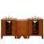 76'' Double Bathroom Vanity with Granite Top