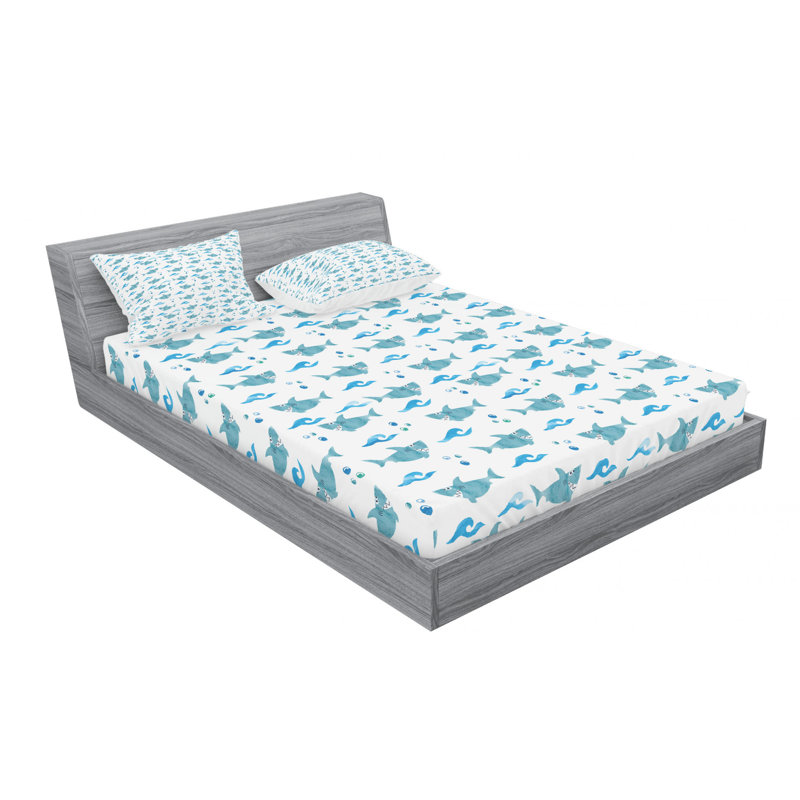 Microfiber Sheet Set, Queen Sheet Set with Fitted Sheet
