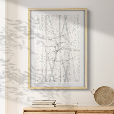 Pewter Forrest II -Framed Print