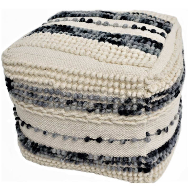 Repose-pieds rectangulaire en coton 16 po Eugene