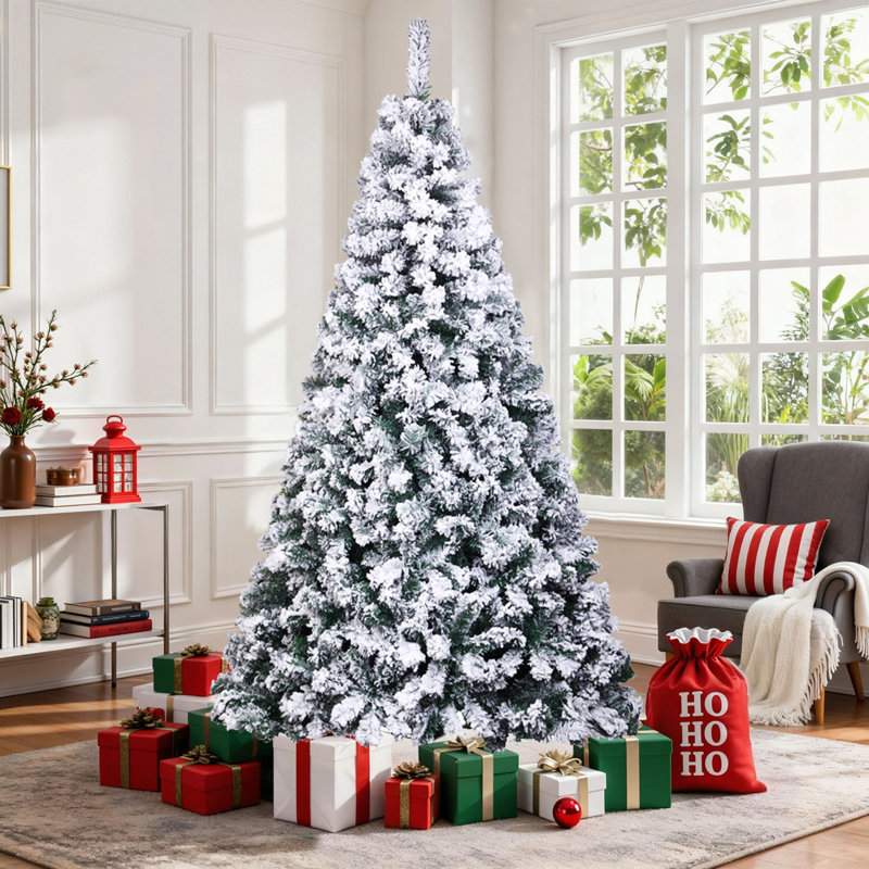 Sapin de Noël artificiel enneigé, 7'