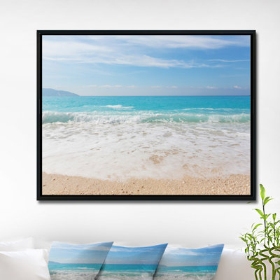«Permit White Waves Kissing Beach Sand», photographie